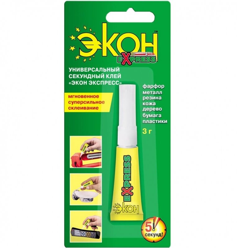 фото Клей универсальный секундный Экон Экспресс на Карте 3 г