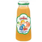 Сок с мякотью Спелёнок Яблоко-персик (стеклянная бутылка) - изображение