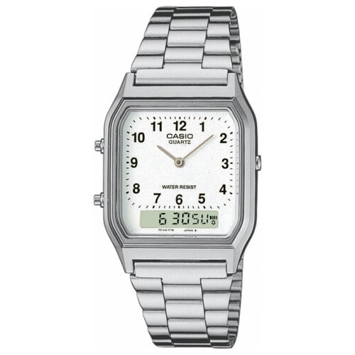 Наручные часы CASIO AQ-230A-7B, белый, черный