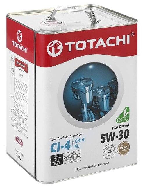 TOTACHI 11106 5W-30 6L 4562374690486 ECO DIESEL SEMI-SYNTHETIC CI-4/SL старый номер