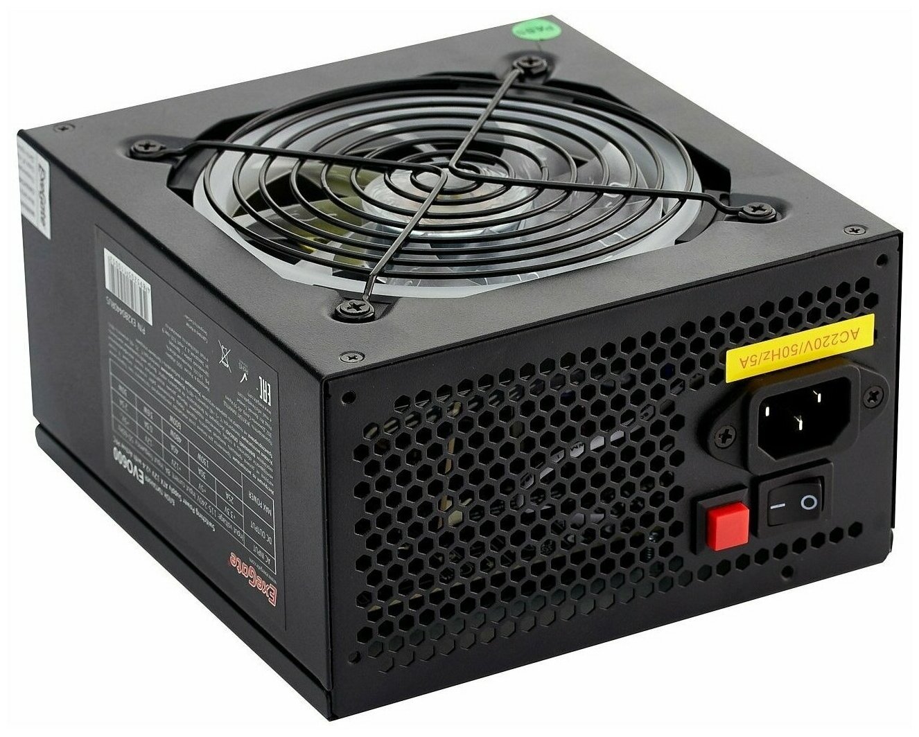 Блок питания ATX Exegate EX289070RUS 600W, APFC, 140mm RGB fan - фото №1