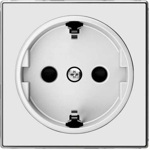 Накладка на розетку ABB SKY скрытый монтаж с заземлением альпийский белый 2CLA858800A1101 300₽