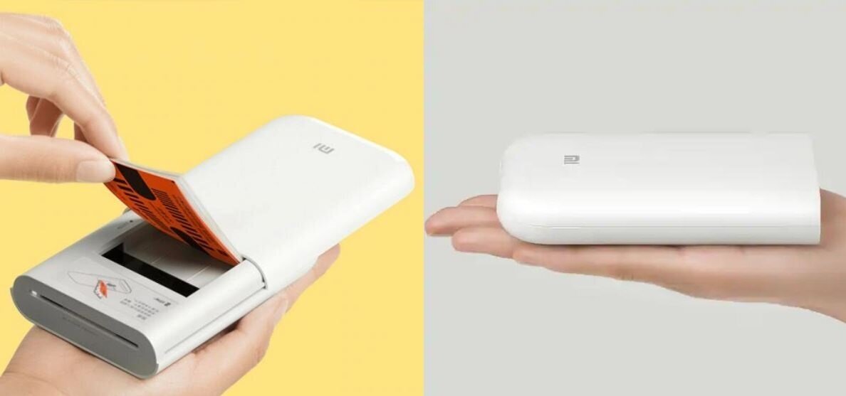 Принтер с термопечатью Xiaomi Mijia AR ZINK цветн меньше A6