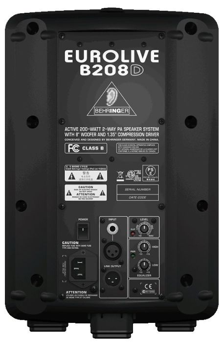 Сателлит BEHRINGER Eurolive B208D, 1 колонка, черный - фото №5