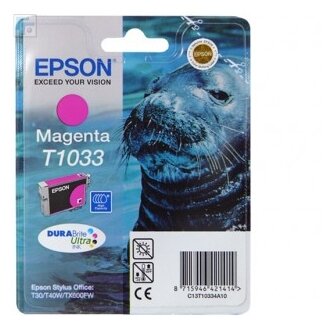 Картридж Epson C13T10334A10, 675 стр, пурпурный