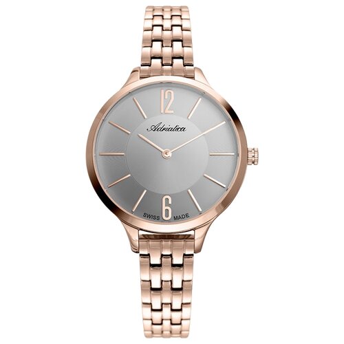 наручные часы karen millen розовое золото Наручные часы Adriatica A3433.9177Q, серый, золотой