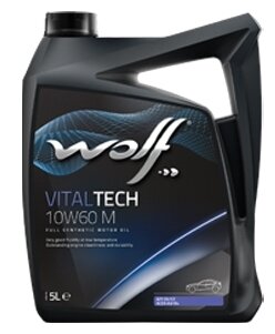 Синтетическое моторное масло Wolf Vitaltech 10W60 M