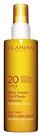 Clarins Солнцезащитное молочко-спрей SPF 20