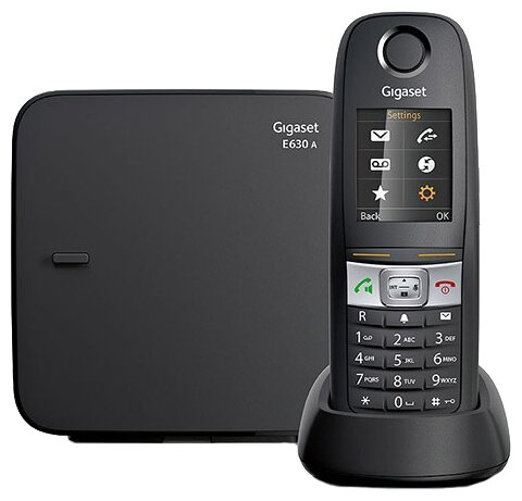 Радиотелефон Dect Gigaset E630A черный автооветчик, 1 шт.