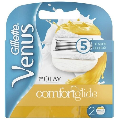 Сменные кассеты для бритья Gillette Venus & Olay ComfortGlide, 2 шт.