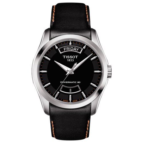 Наручные часы TISSOT T-Classic, черный, серебряный звено для браслета часов tissot couturier t035627a и t035614a 24 мм