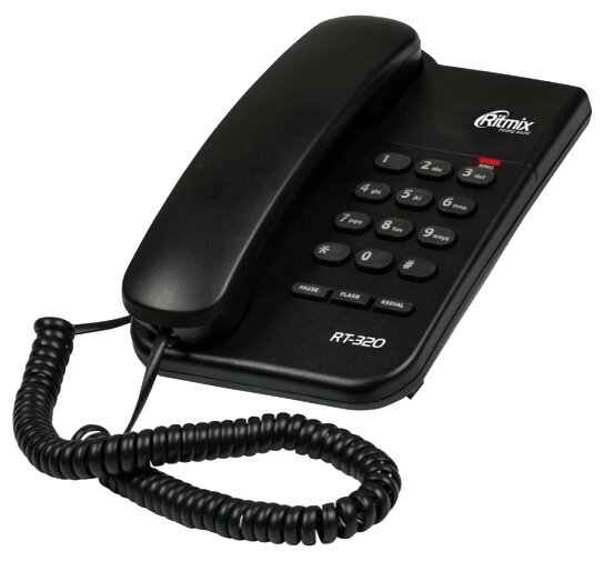 Проводной телефон Ritmix RT-320, черный (15118347)