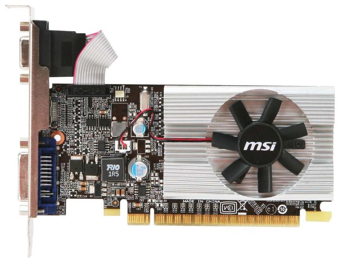 Видеокарта MSI GeForce 210 589Mhz PCI-E 2.0 1024Mb 1000Mhz 64 bit DVI HDMI HDCP