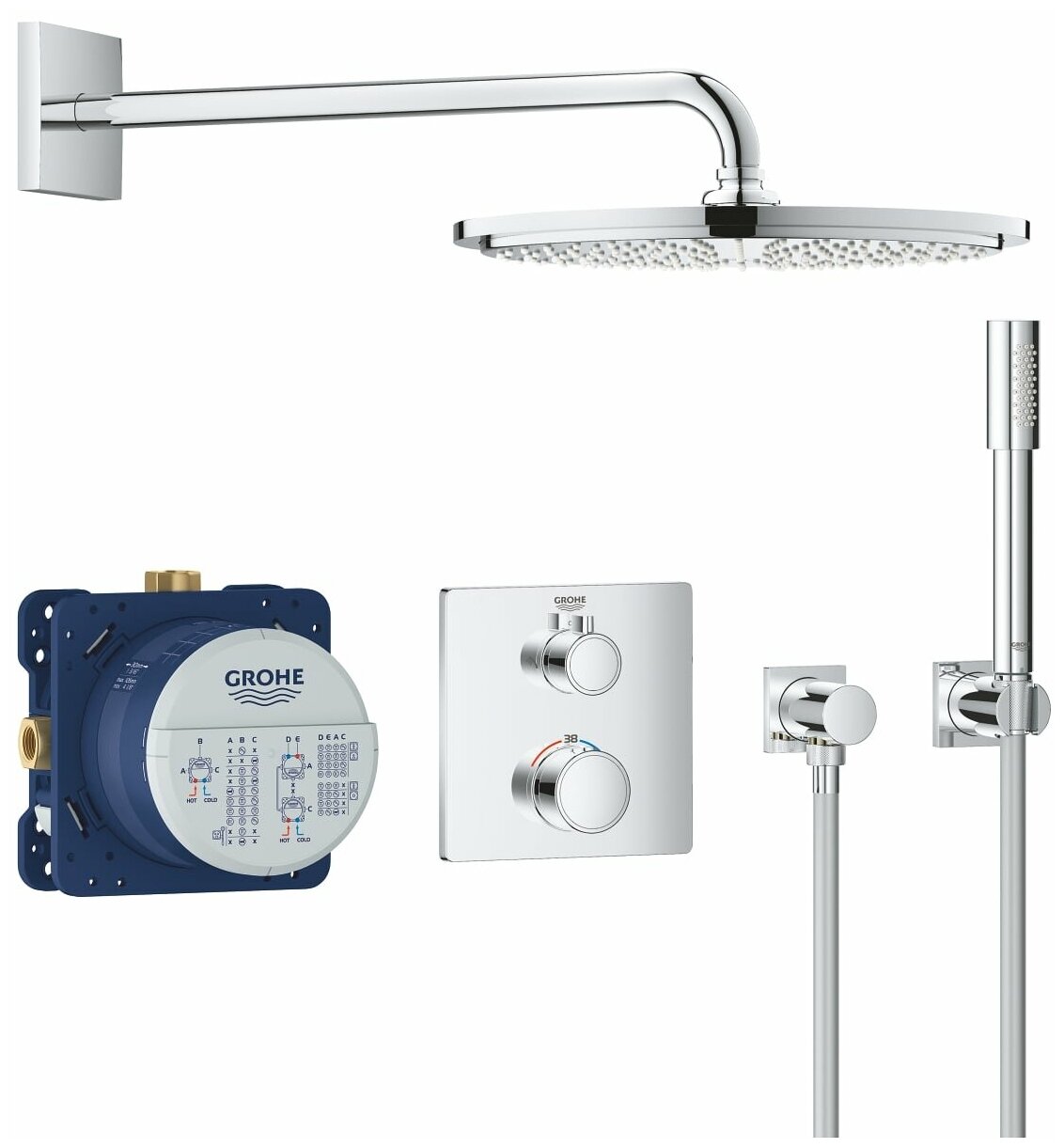 Набор для комплектации душа с Rainshower Cosmopolitan 310 Grohe Grohtherm 34730000