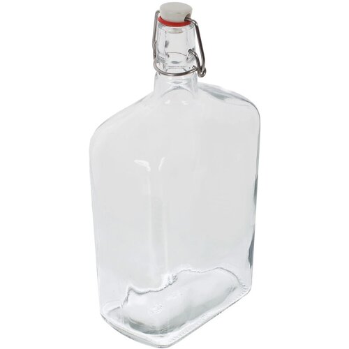 Бутылка Викинг 175 л с бугельной пробкой для домашнего бара используется при хранении готовых вин коньяков наливок Разнообразит вашу барную коллекцию своей стильной формой Для многократного использования 1488₽