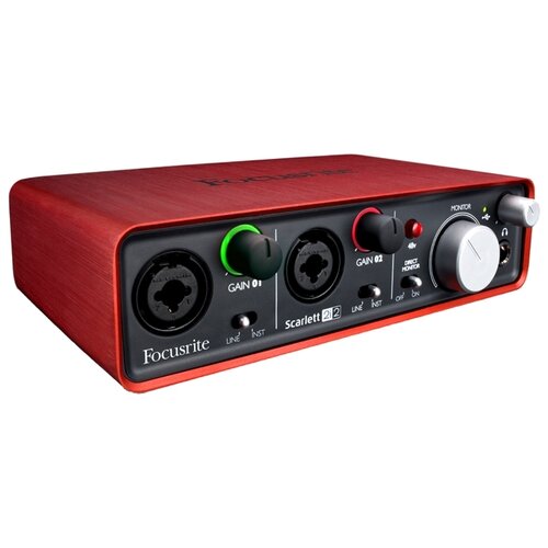 Внешняя звуковая карта Focusrite Scarlett 2i2 внешняя звуковая карта focusrite scarlett solo