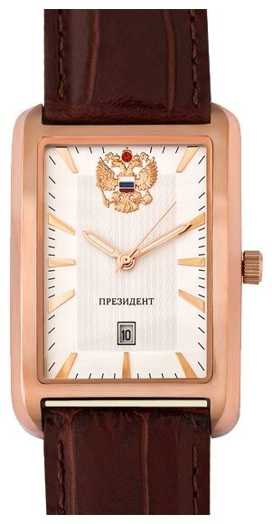 Наручные часы Русское время 3139863, золотой, белый