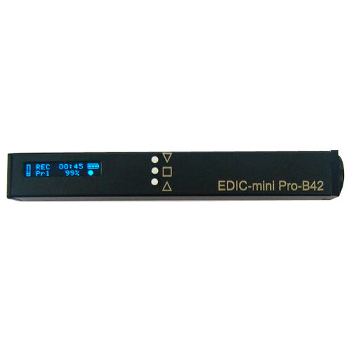 Диктофон Edic-mini PRO B42-300h OLED-дисплей; чувствительность до 15 метров