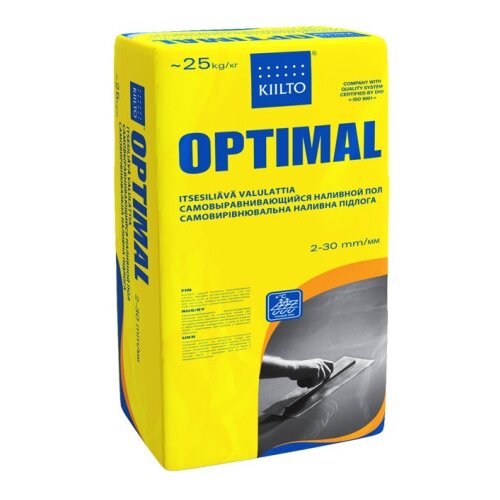 Наливной Пол Kiilto Pro Optimal 25кг Самовыравнивающийся