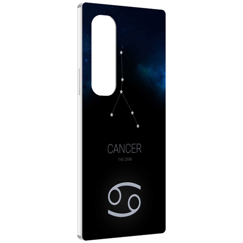 чехол mypads знак зодиака рак 2 для samsung galaxy s23 задняя панель накладка бампер Чехол MyPads знак зодиака рак 2 для Samsung Galaxy Z Fold 4 (SM-F936) задняя-панель-накладка-бампер