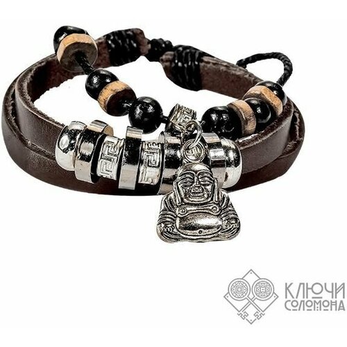 фото Браслет black code, металл, серебряный, черный