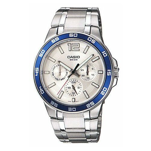 Наручные часы CASIO MTP-1300D-7A2, серебряный наручные часы casio collection mtp v300l 7a2