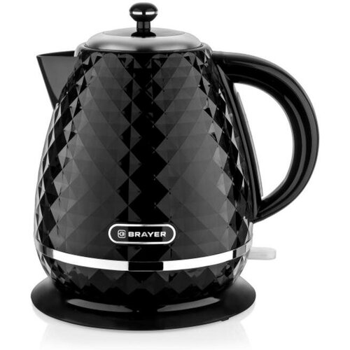 Чайник электрический BRAYER BR1008BK пластик 17 л 2200 Вт автоотключение чёрный 461700₽