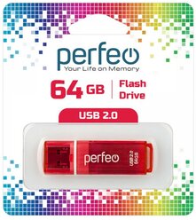 USB флешка Perfeo USB 64GB C13 Red