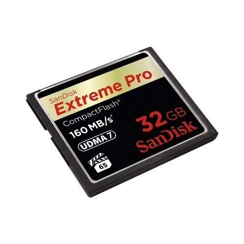 Карта памяти SanDisk Extreme Pro CompactFlash 160MB/s 32 GB чтение: 160 MB/s запись: 150 MB/s