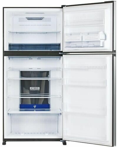 Холодильник с верхней морозильной камерой Широкий Sharp - фото №2