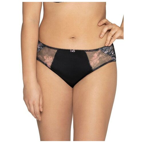 фото Трусы слипы ava lingerie, средняя посадка, размер xl, черный