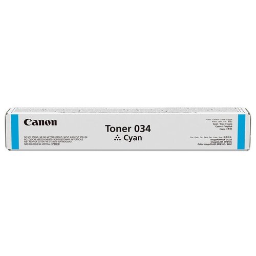 Картридж Canon 034C (9453B001), 12000 стр, голубой чип булат c 034c для canon ir c1225 mf810 голубой 7300 стр