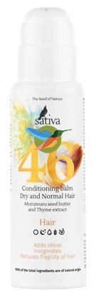 Sativa Бальзам-кондиционер для сухого и нормального типа волос №46 150 мл (Sativa, ) - фото №2