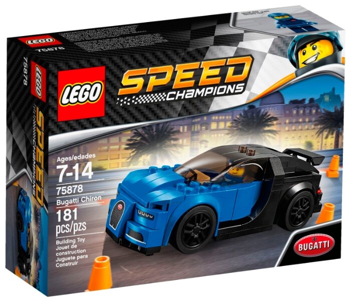 Конструктор LEGO Speed Champions 75878 Bugatti Chiron, 181 дет.