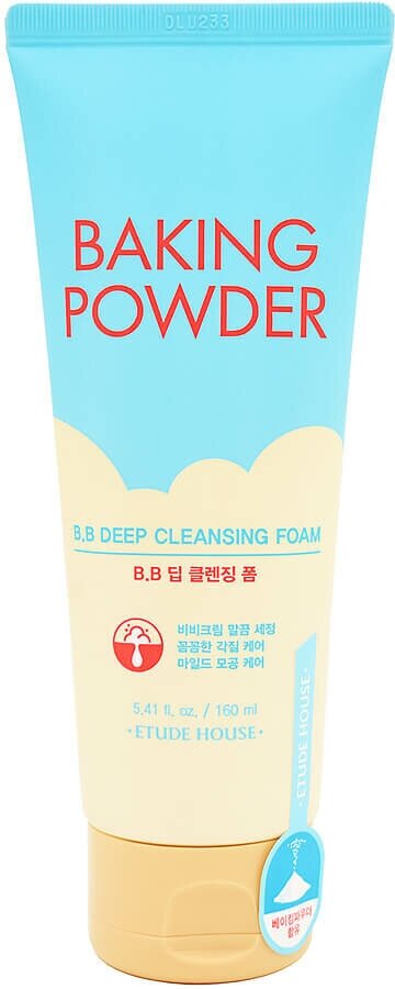 Etude Пенка для умывания и глубокой очистки - Baking powder BB deep cleansing foam, 160мл