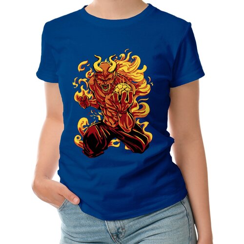 фото Футболка roly, размер l, синий