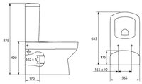 Унитаз Cersanit Pure P-MK-PU010/PU020