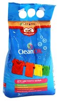 Стиральный порошок Clean OK Для цветного белья (автомат) 3 кг пластиковый пакет