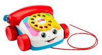 Каталка-игрушка Fisher-Price Болтливый телефон (CMY08) со звуковыми эффектами красный/белый/голубой