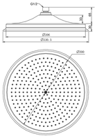 Верхний душ Burlington Shower 12 V60