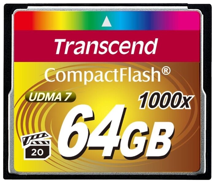 Флеш карта CF 64GB Transcend, 1000X TS64GCF1000