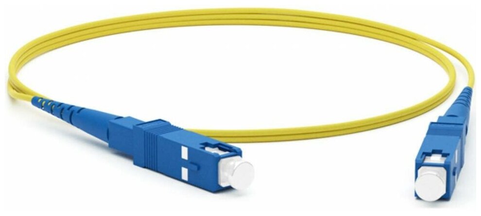 Патч-корд Hyperline 2м (FC-S2-9-SC/UR-SC/UR-H-2M-LSZH-YL) — фото 2