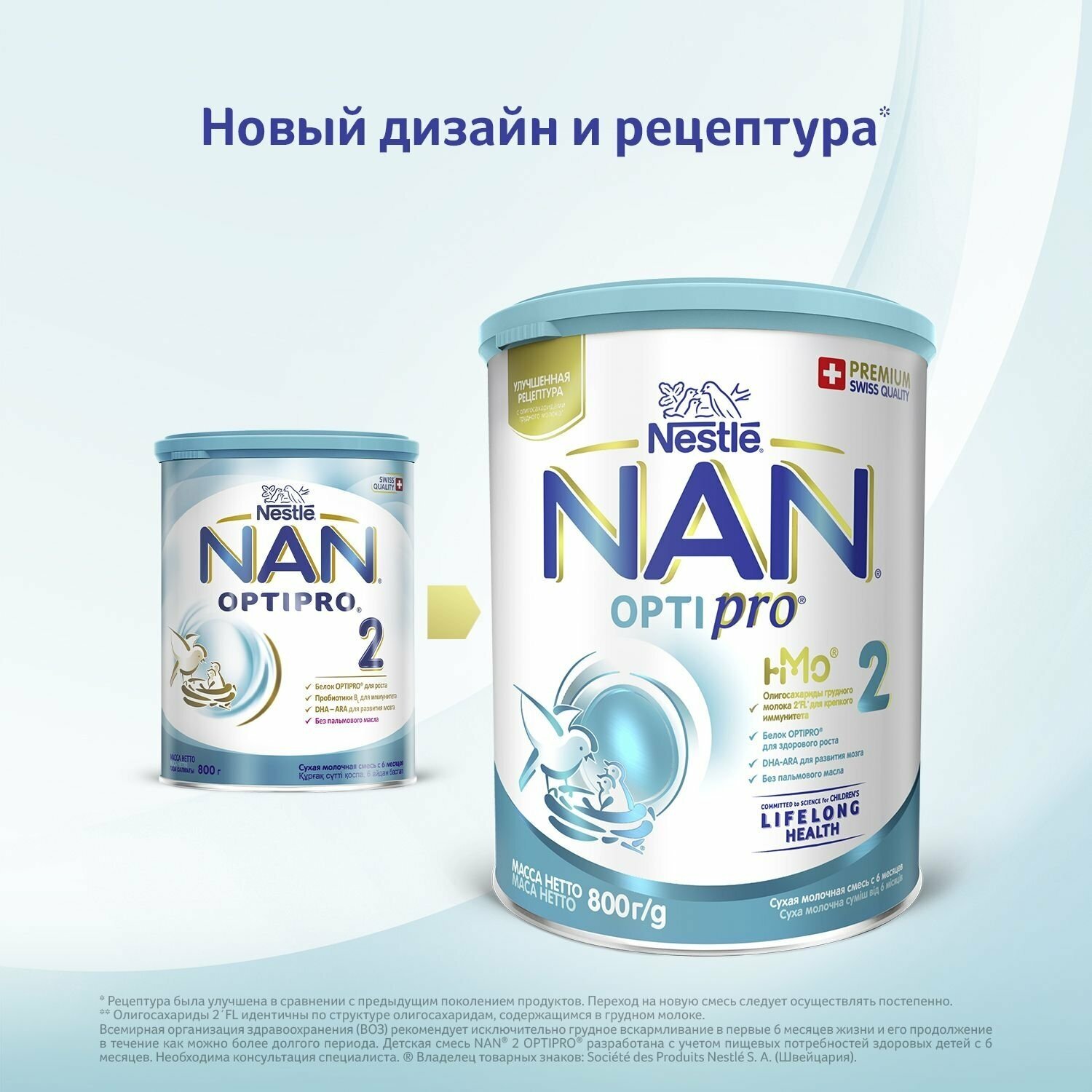 Смесь Nestle NAN 2 молочная сухая Optipro 400 г NAN (Nestle) - фото №13
