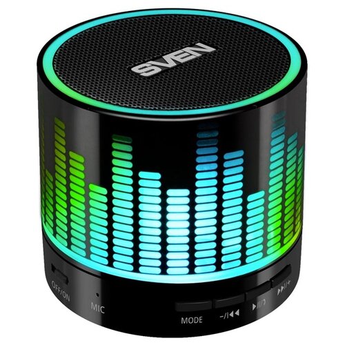 Колонка порт Sven PS-47 черный 3W 10 BT35JackUSB 10м 300mAh 217000₽