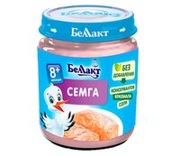 Пюре Беллакт семга (с 8 месяцев) 95 г, 1 шт