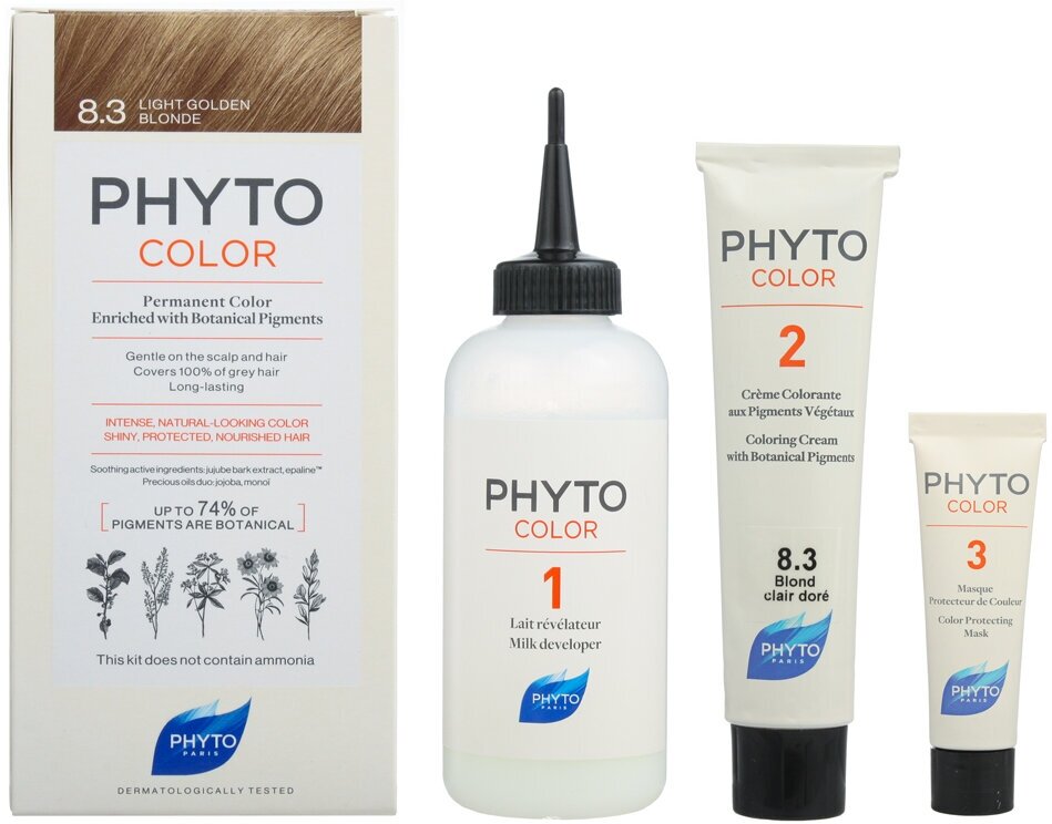 Phyto Фитоколор/Phyto Color Краска для волос светлый золотистый блонд оттенок 8.3 1 шт