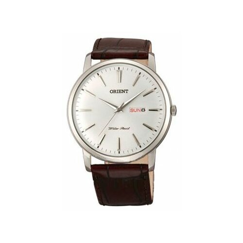 Наручные часы ORIENT Classic FUG1R003W, серебряный, коричневый