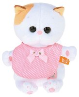 Мягкая игрушка Basik&Co Кошка Ли-Ли baby в розовом слюнявчике 20 см