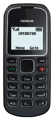 Телефон Nokia 1280 Global, 1 SIM, черный