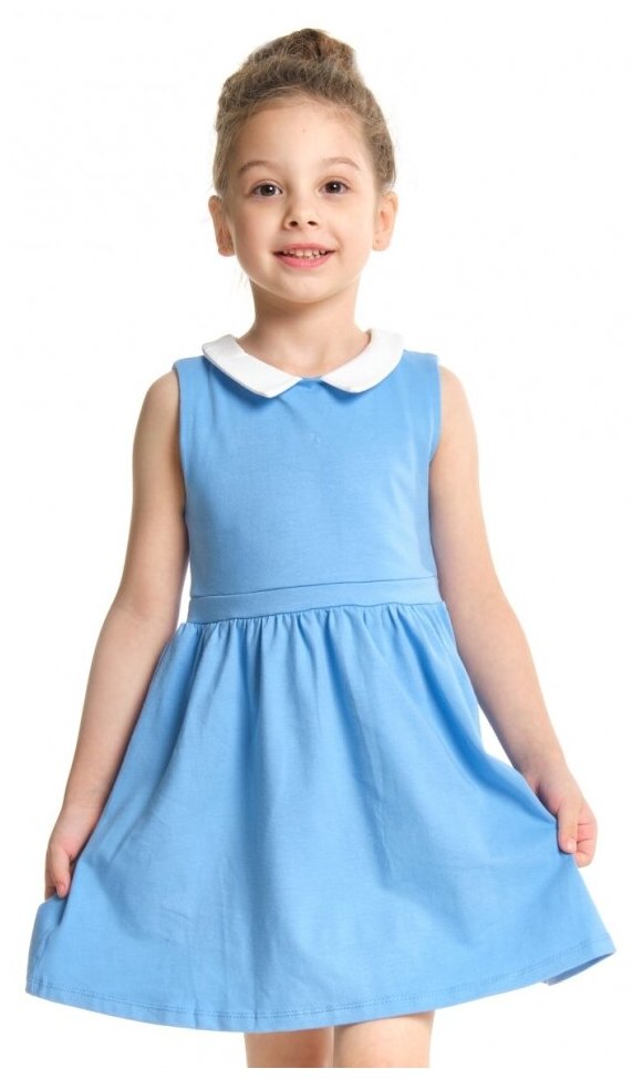 Платье для девочек Mini Maxi модель 1500 цвет голубой размер 98